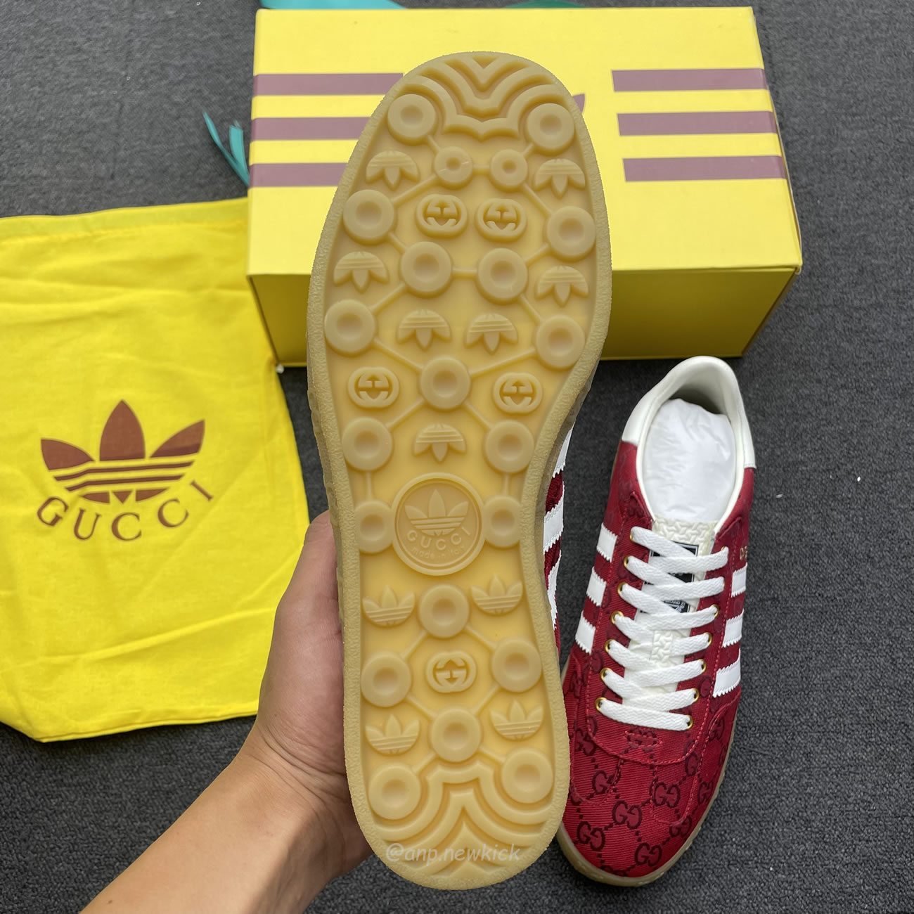 Adidas X Gucci Gazelle Original Gg Red 737967 Faaw3 6451 (3) - www.newkick.vip